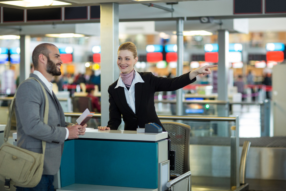 Students learning airport management skills for international aviation careers