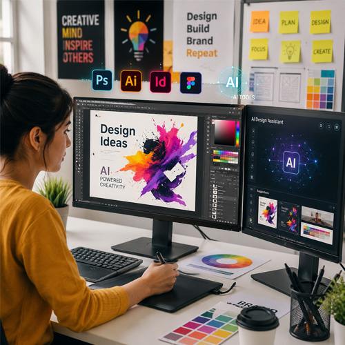 AI Integrated Career Courses After +2 & Degree AI Integrated Graphic Designing